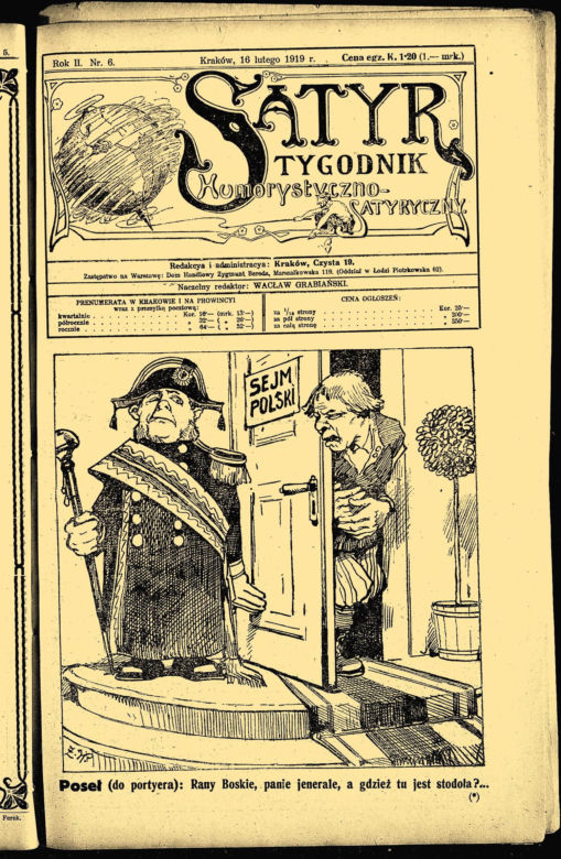 Narodziny II RP w karykaturze i satyrze. Śmiech i polityka
