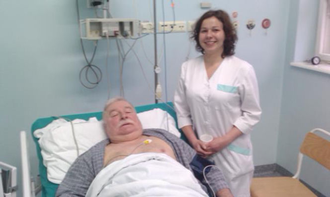 Lech Wałęsa w szpitalu 