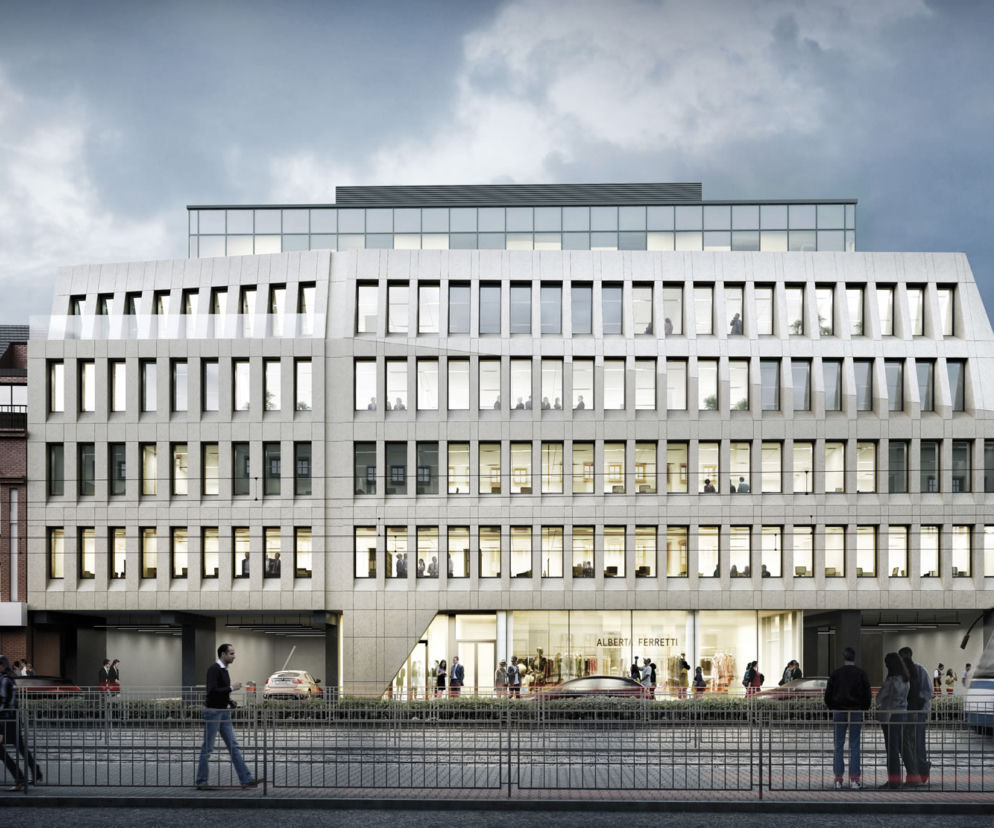 Elewacja kompleksu biurowego PEGAZ Times II Wrocław