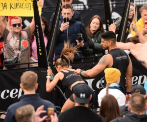 Anna Lewandowska z przystojnym Latynosem na zawodach Hyrox