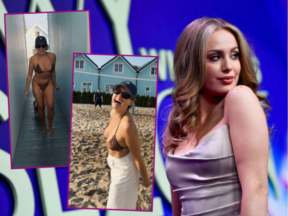 Nie Marbella, a Mielno. Wiktoria Gąsiewska hasa w kusym bikini nad Bałtykiem