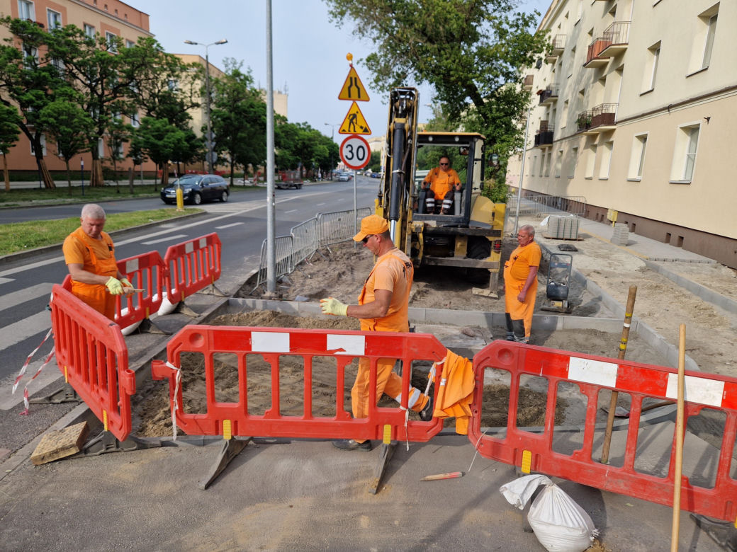 Budowa ścieżek rowerowych na osiedlu Leśnym w Bydgoszczy 