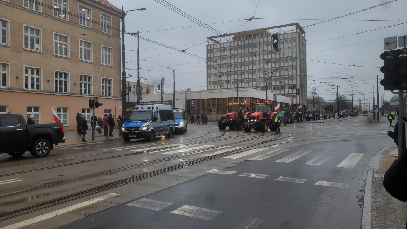 Protest rolników w Olsztynie, 20 lutego