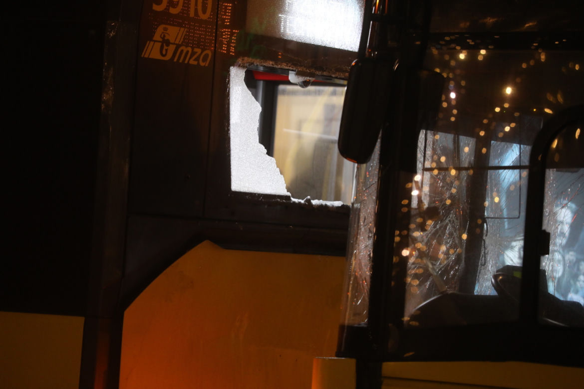 Zderzenie autobusów w Warszawie