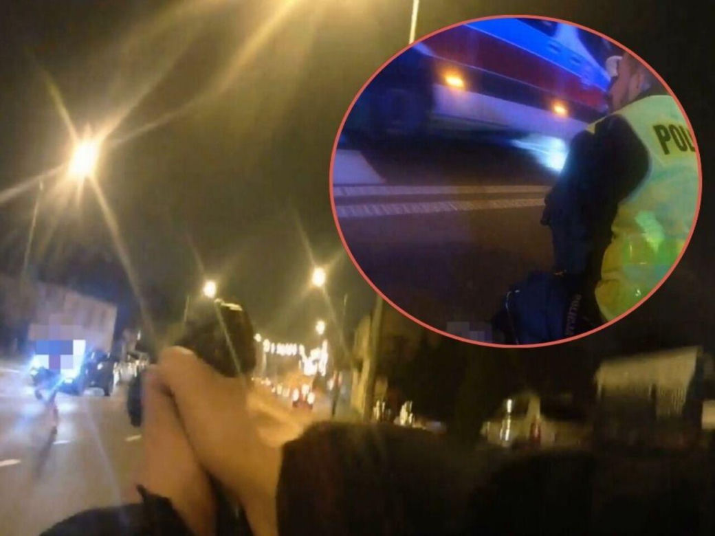 Radom. 26-latka uzbrojona w nóż. Dramatyczna interwencja policji na środku ulicy. Jest nagranie