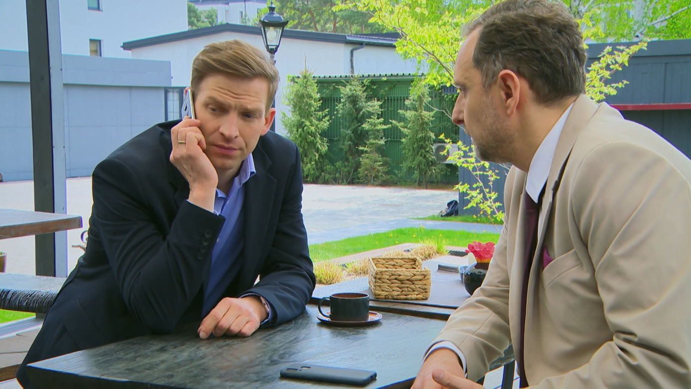 Barwy szczęścia odc. 2712: Łukasz (Michał Rolnicki), Wangel (Marek Kałużyński)