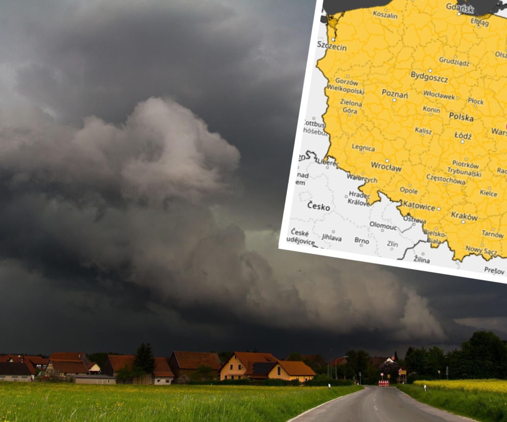 Superkomórki burzowe i trąby powietrzne. IMGW wyda alerty dla niemal całej Polski! [LISTA WOJEWÓDZTW]