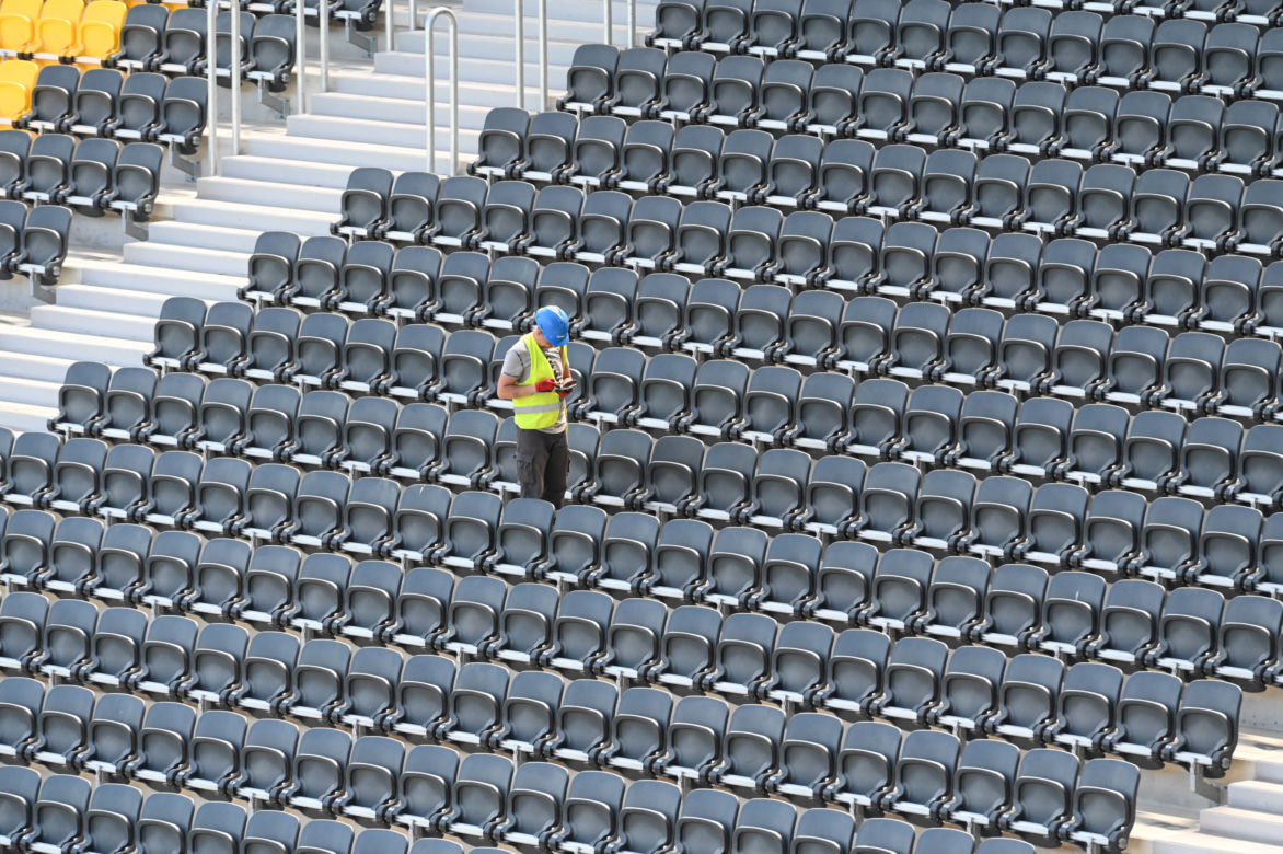 Trwa budowa Stadionu Miejskiego im. Floriana Krygiera w Szczecinie 