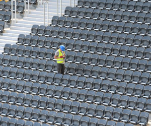 Trwa budowa Stadionu Miejskiego im. Floriana Krygiera w Szczecinie 
