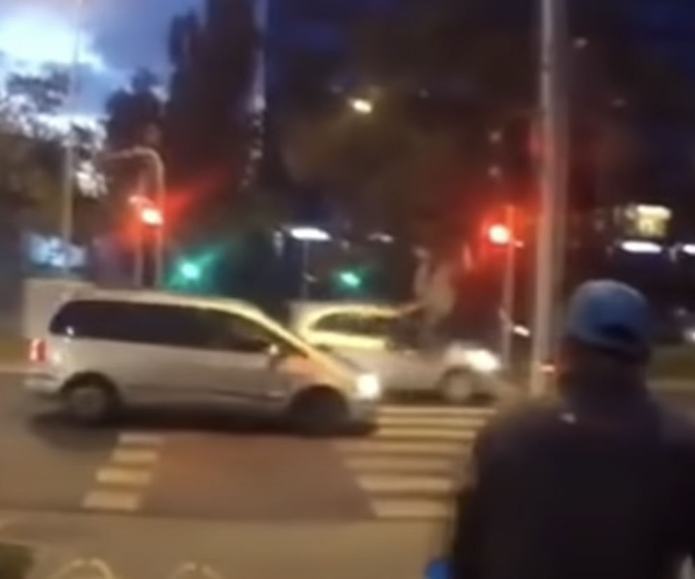 Wypadek rowerzysty w Warszawie