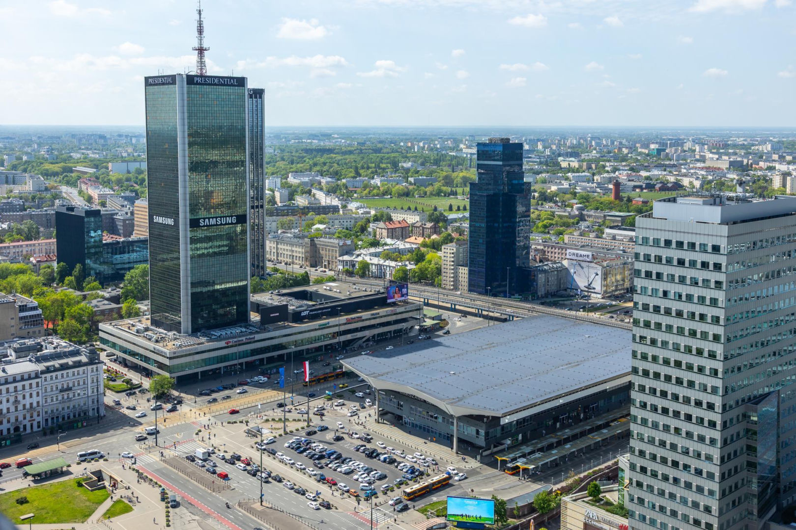 Okolice Dworca Zachodniego i Warsaw Presidential Hotel w 2025 r.