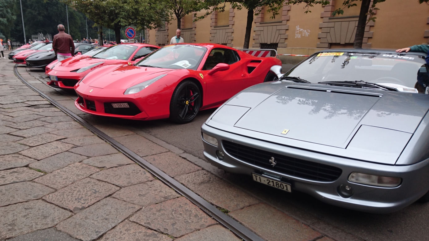 Zlot miłośników Ferrari w Mediolanie - Raduno Internazionale Ferrari 2017