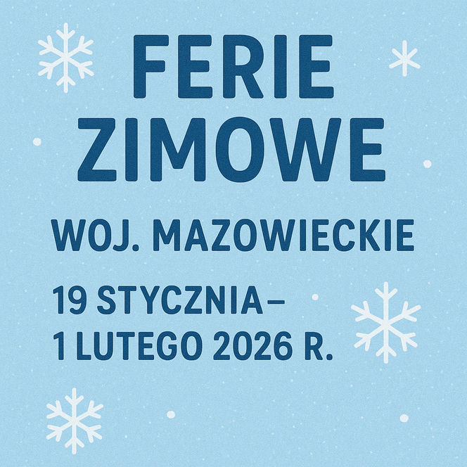 Ferie zimowe 2025/2026