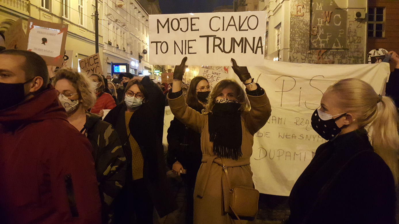 Protest w centrum Bydgoszczy