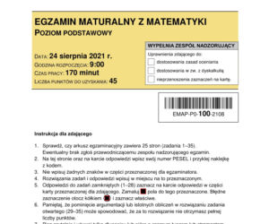  Matura poprawkowa 2021, matematyka. Odpowiedzi, pytania, arkusze CKE [24.08.2021]