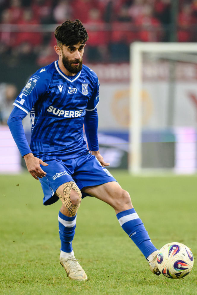 Widzew Łódź - Lech Poznań: Zdjęcia kibiców i zawodników z meczu 24. kolejki PKO BP Ekstraklasy