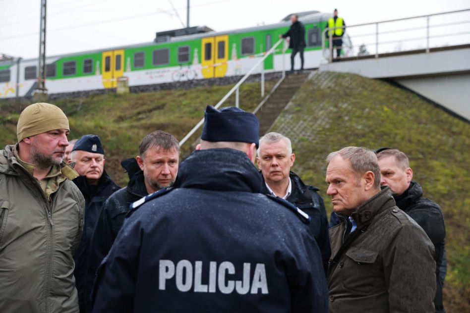 Premier Tusk na miejscu zdarzenia