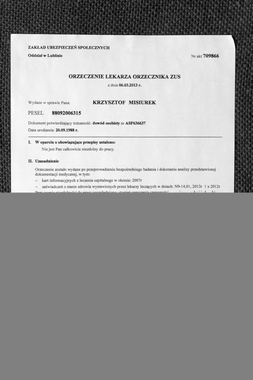 Urzędnik stwierdził, że odrosła mi ręka