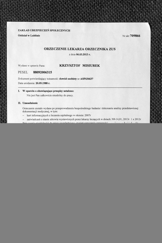 Urzędnik stwierdził, że odrosła mi ręka