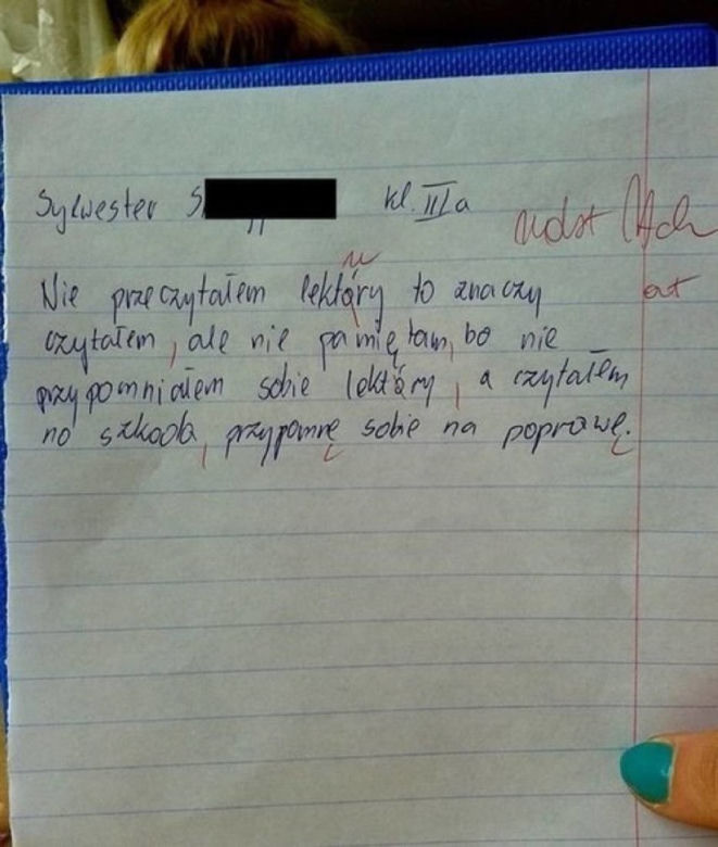 Najlepsze teksty ze sprawdzianów. Jak uczniowie walczyli o oceny 