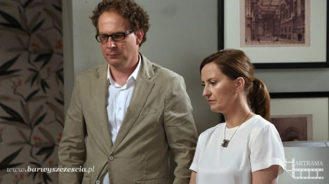 Barwy szczęścia. Maria Pyrka (Izabela Kuna), Marek (Marcin Perchuć)
