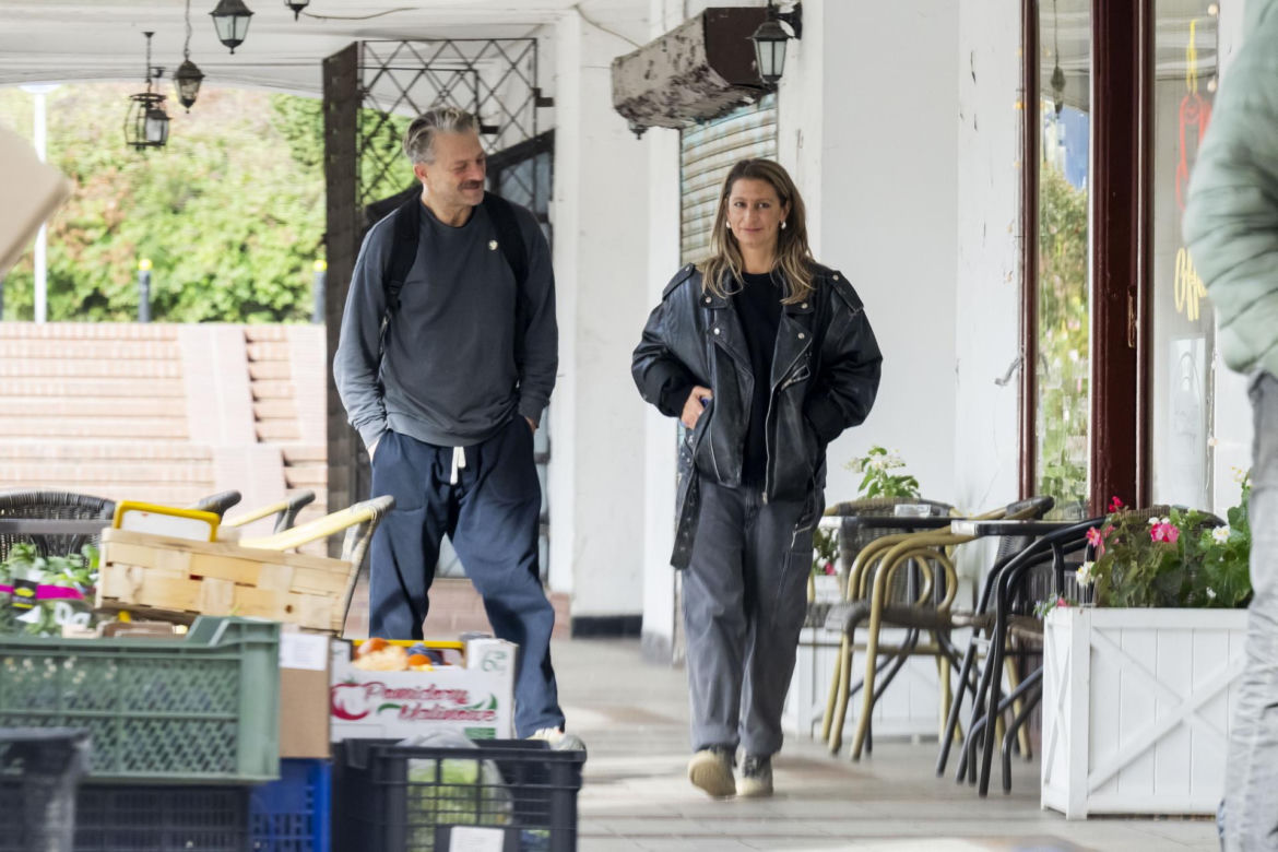 Grzegorz Damięcki i Magdalena Schejbal na spacerze