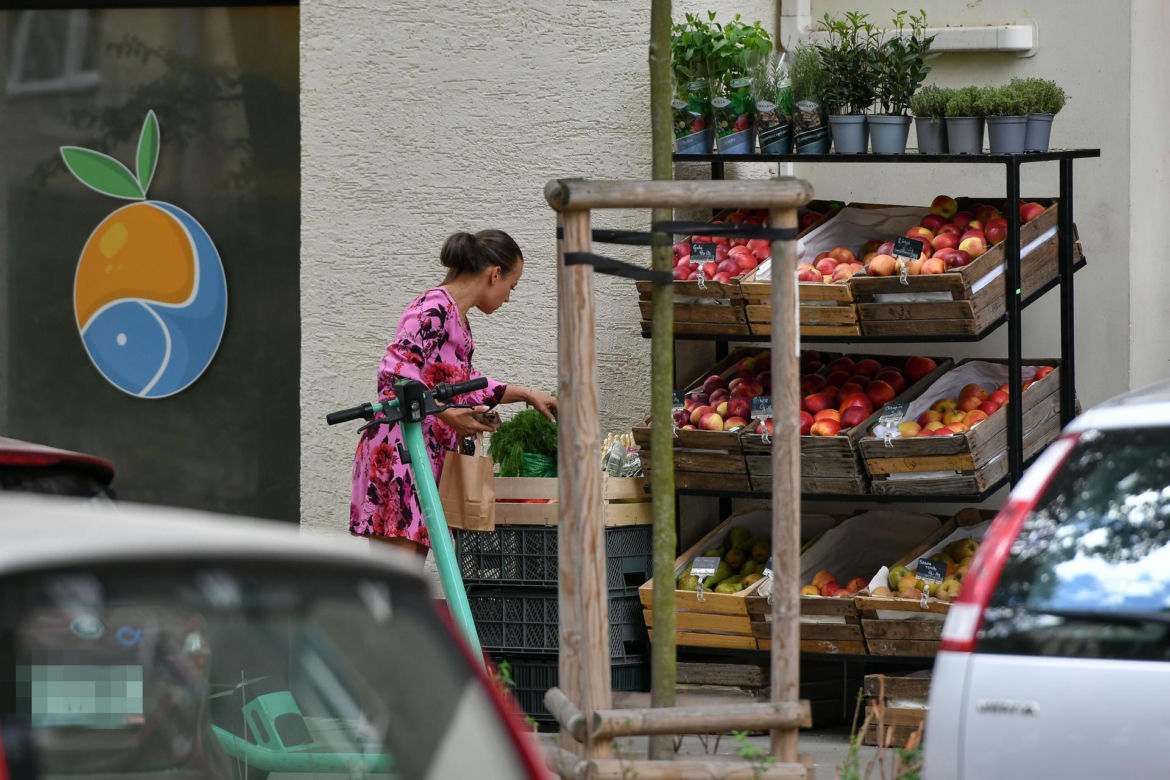 Anna Mucha na bazarku