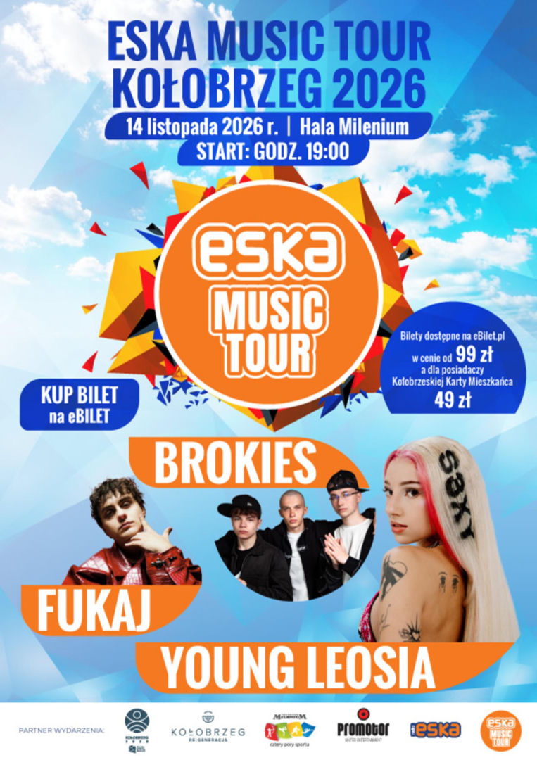 Kołobrzeg szykuje muzyczną jesień! ESKA Music Tour 2026 już w listopadzie