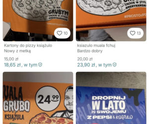 Pudełka po pizzy Książula wystawione na aukcjach za grubą kasę! Kto to kupi?