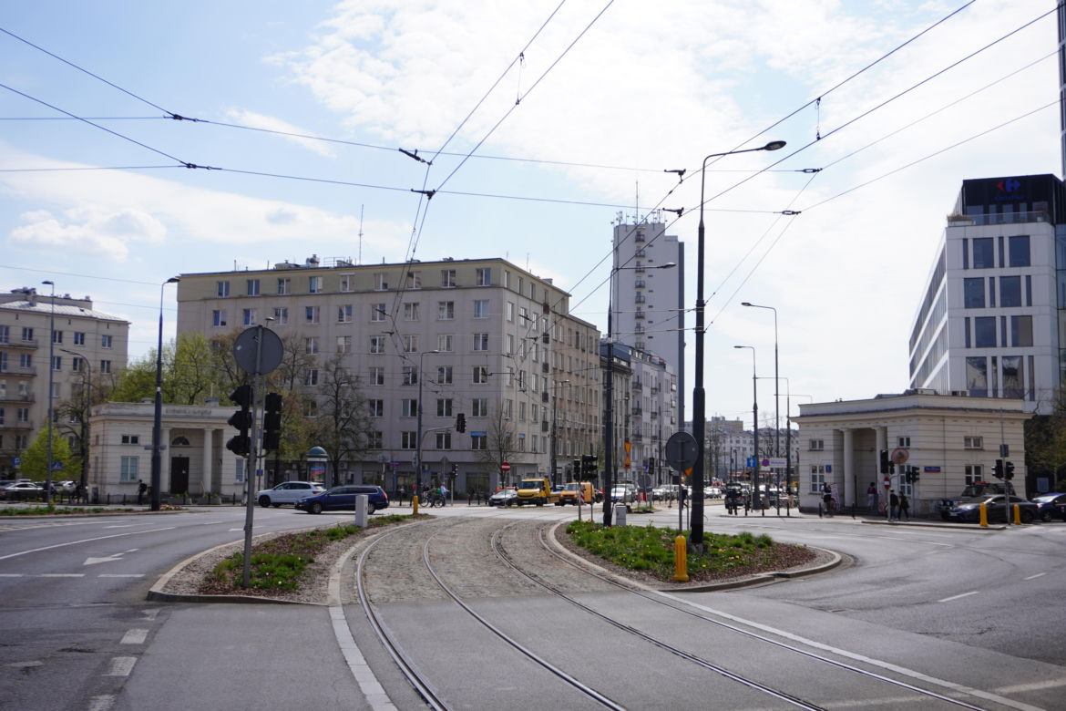 Budynki Rogatek Mokotowskich na pograniczu Mokotowa i Śródmieścia w Warszawie