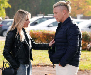 Barwy szczęścia, odc. 3348. Grażyna (Kinga Suchan), Patryk (Konrad Skolimowski)