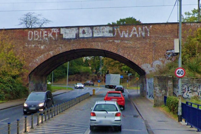 Wiadukt na ul. Wilczej przed remontem
