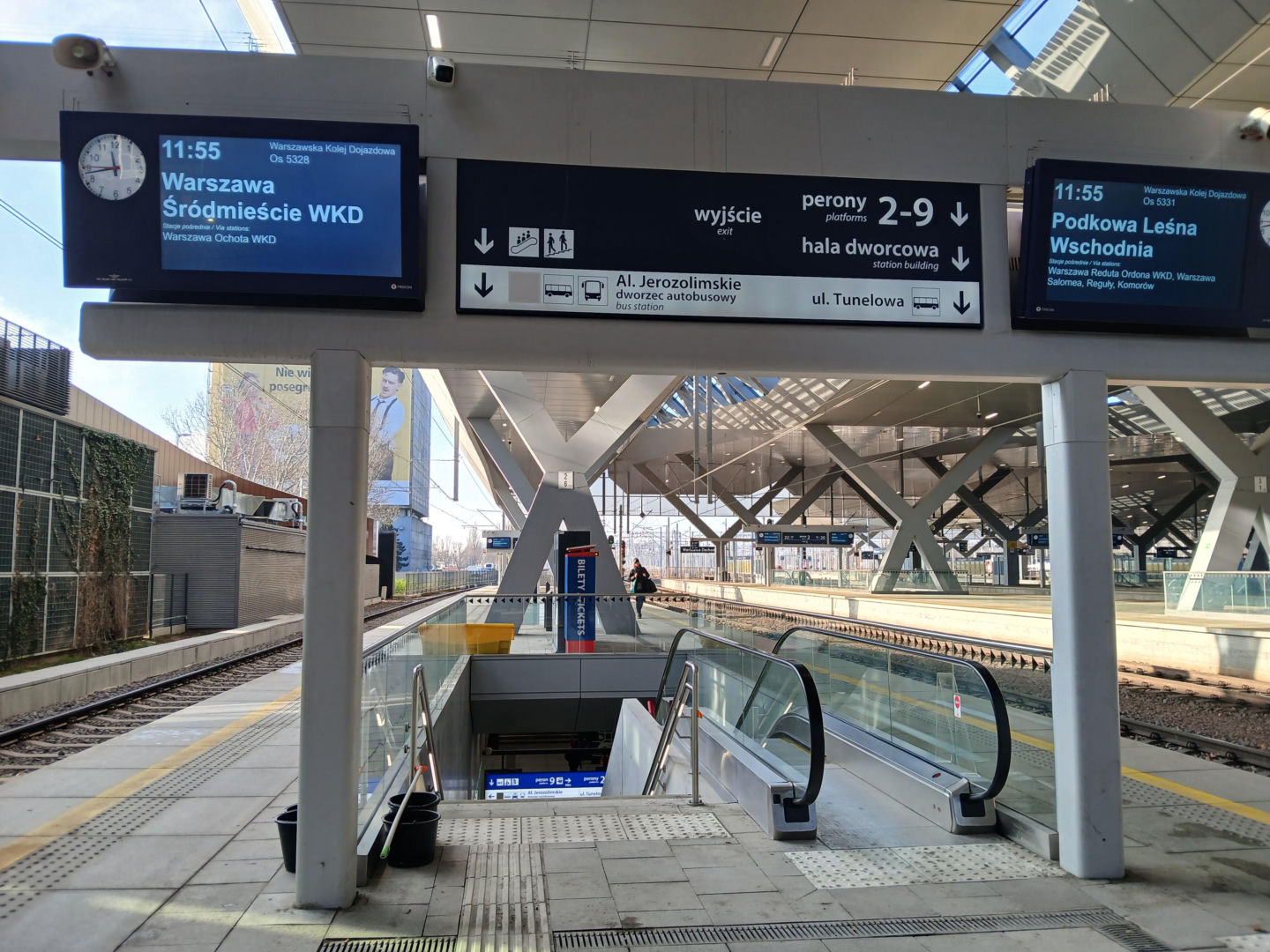 Dworzec kolejowy Warszawa Zachodnia po otwarciu