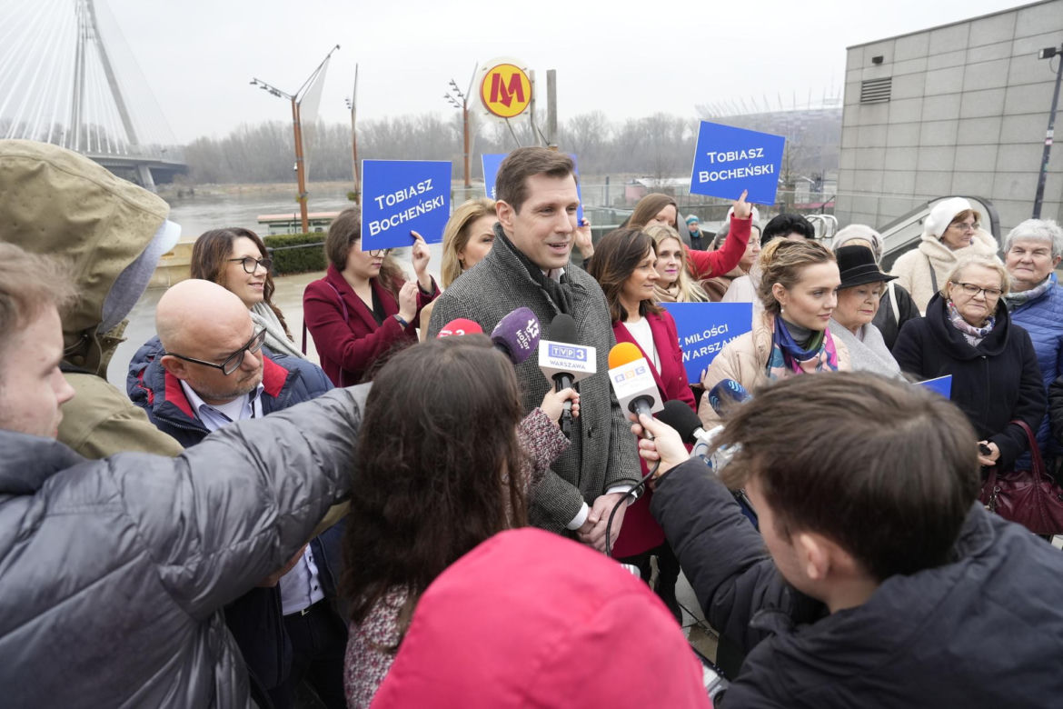 Tobiasz Bocheński ogłasza kandydatkę na wiceprezydenta i program dla kobiet w Warszawie