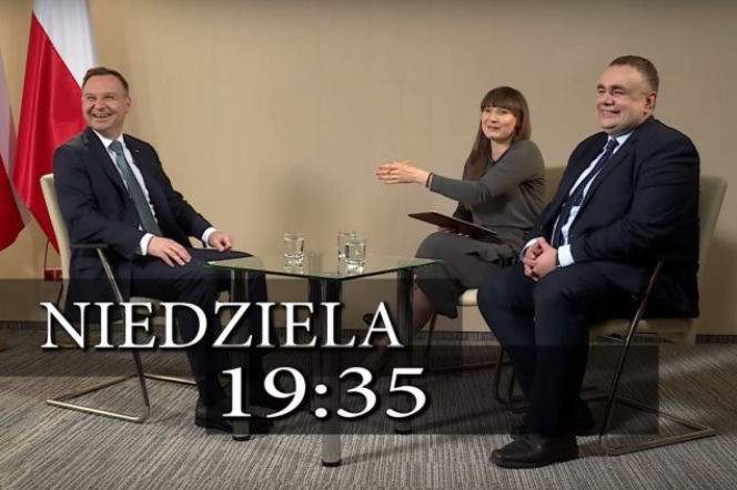 Prezydent Duda śmieje się z własnego żartu. Hit sieci VIDEO