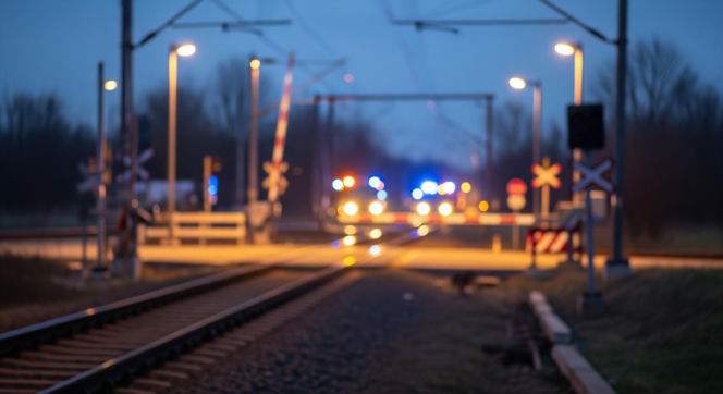 Zderzenie auta z drezyną na przejeździe! Koszmarna awaria przyczyną?