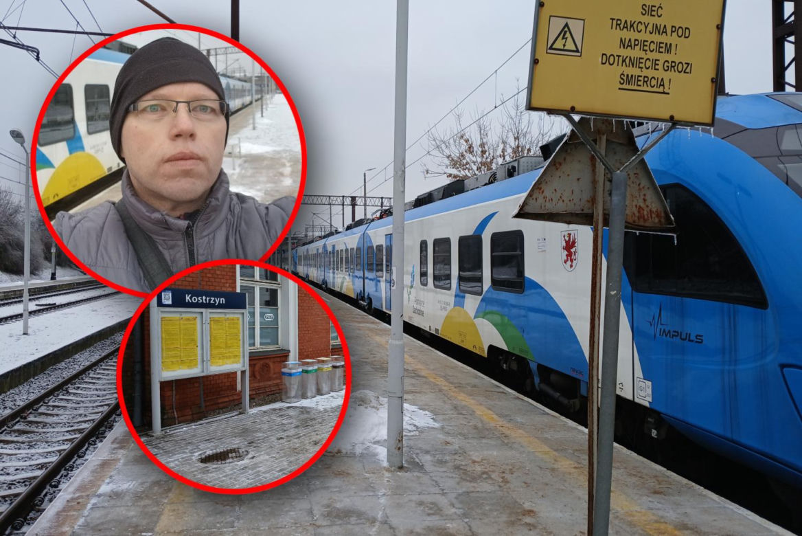 Sparaliżowany ruch pociągów na stacji w Kostrzynie