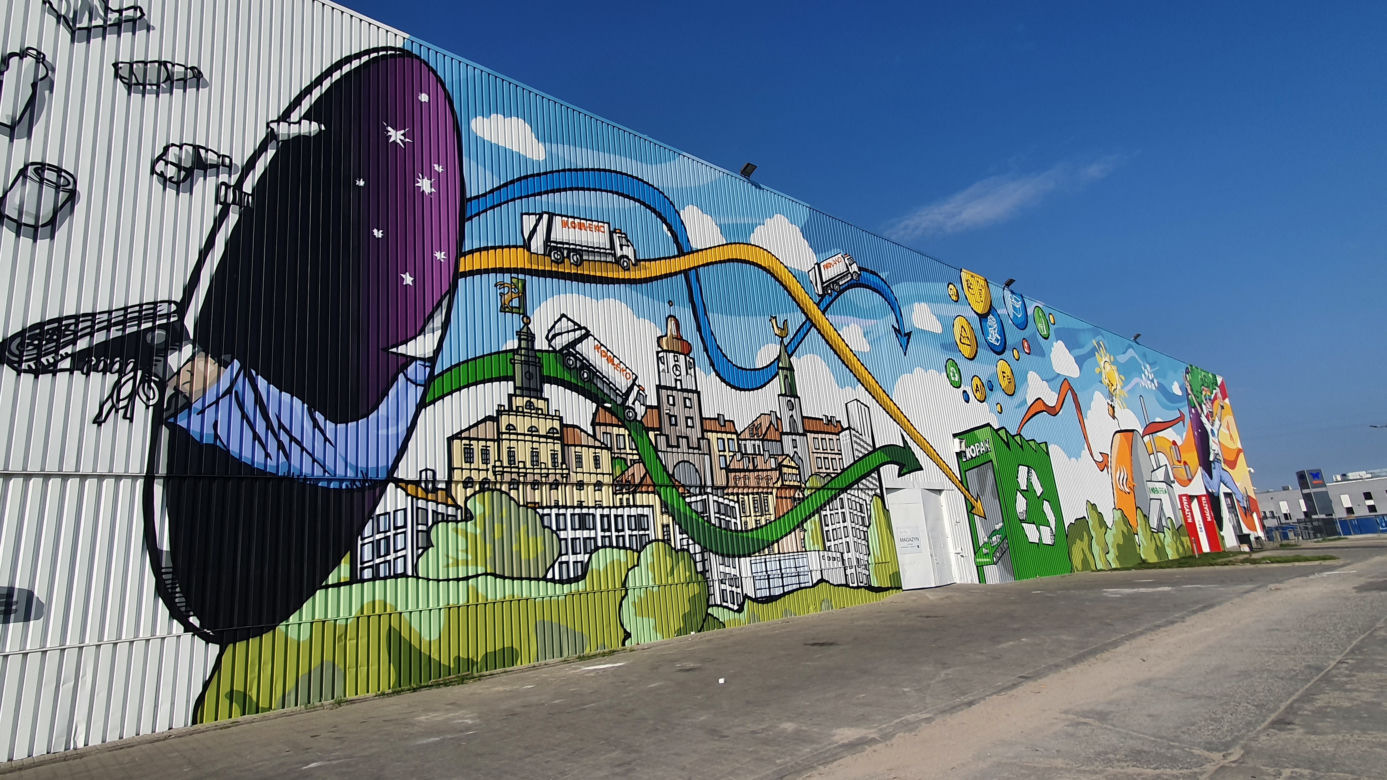 Mural na Centrum Recyklingu