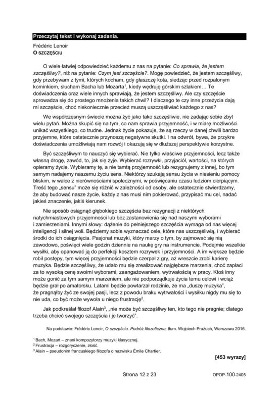 Egzamin ósmoklasisty 2024: polski. Zadania, arkusze CKE i odpowiedzi z języka polskiego 14.05.2024