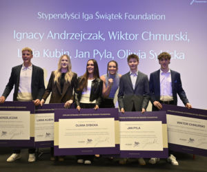 Iga Świątek rozdała stypendia