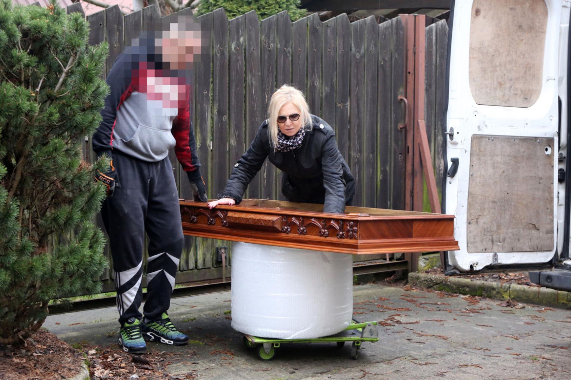 Sylwia Wysocka z komornikiem i policją odzyskała swoje rzeczy