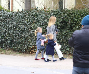 Kasia Tusk z córkami z koszyczkiem przyjechali do Donalda