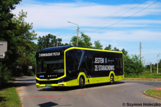 Elektryczny MAN ze Starachowic na testach w Skarżysku-Kamiennej