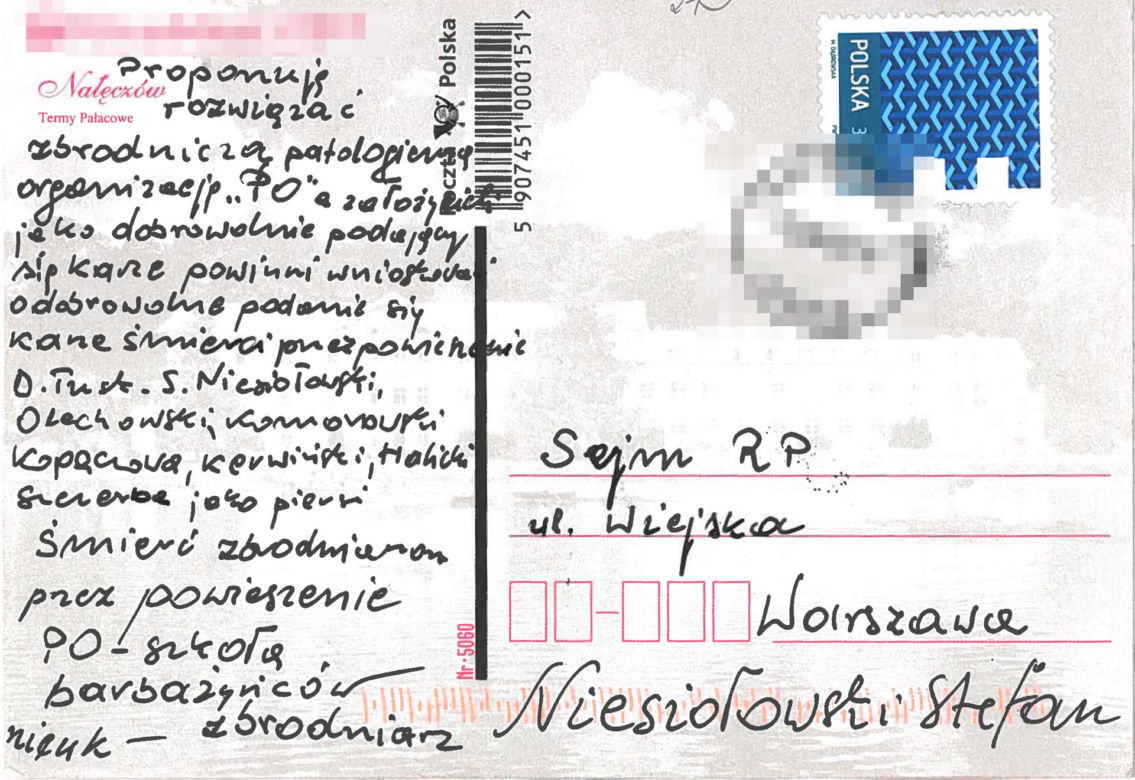 Niesiołowski pogróżki