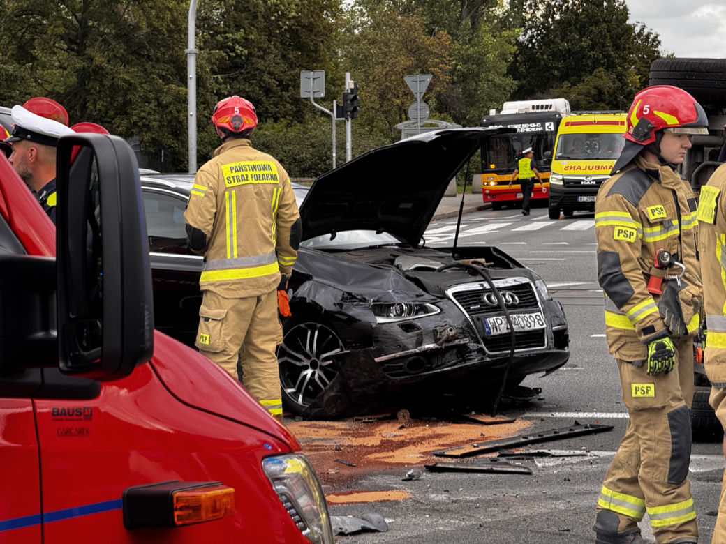 Wypadek w Warszawie