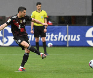 Robert Lewandowski w meczu z Freiburgiem
