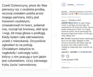 pobita dziewczyna trener osobisty