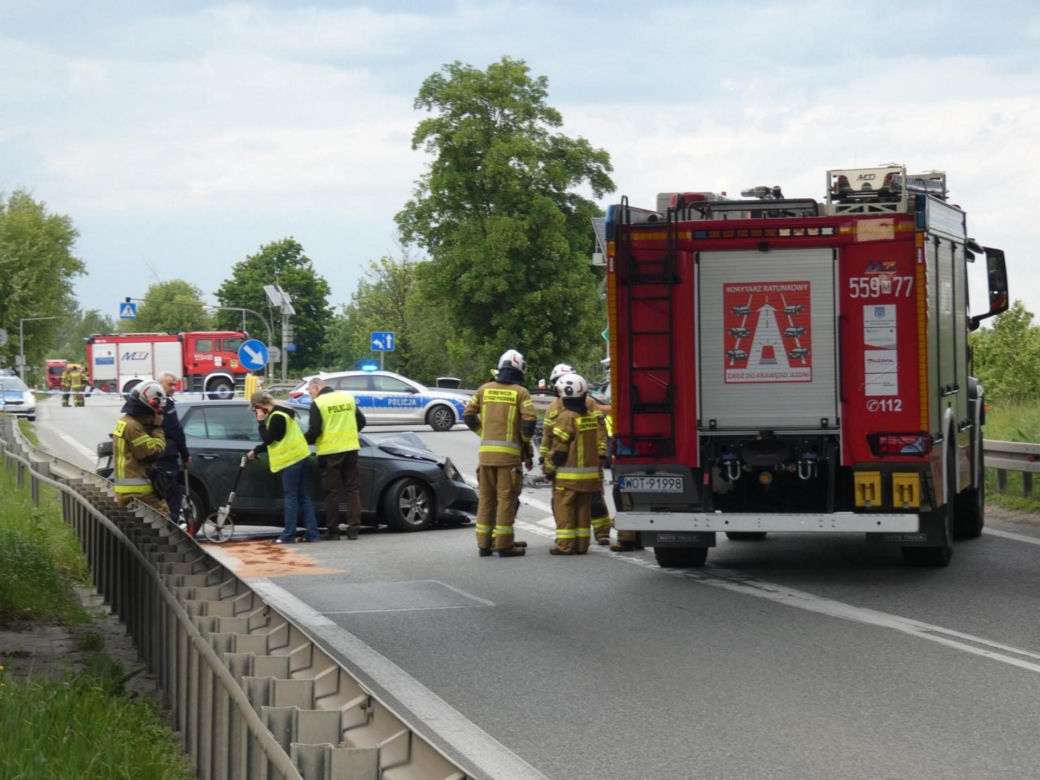 Koszmarny wypadek na drodze krajowej