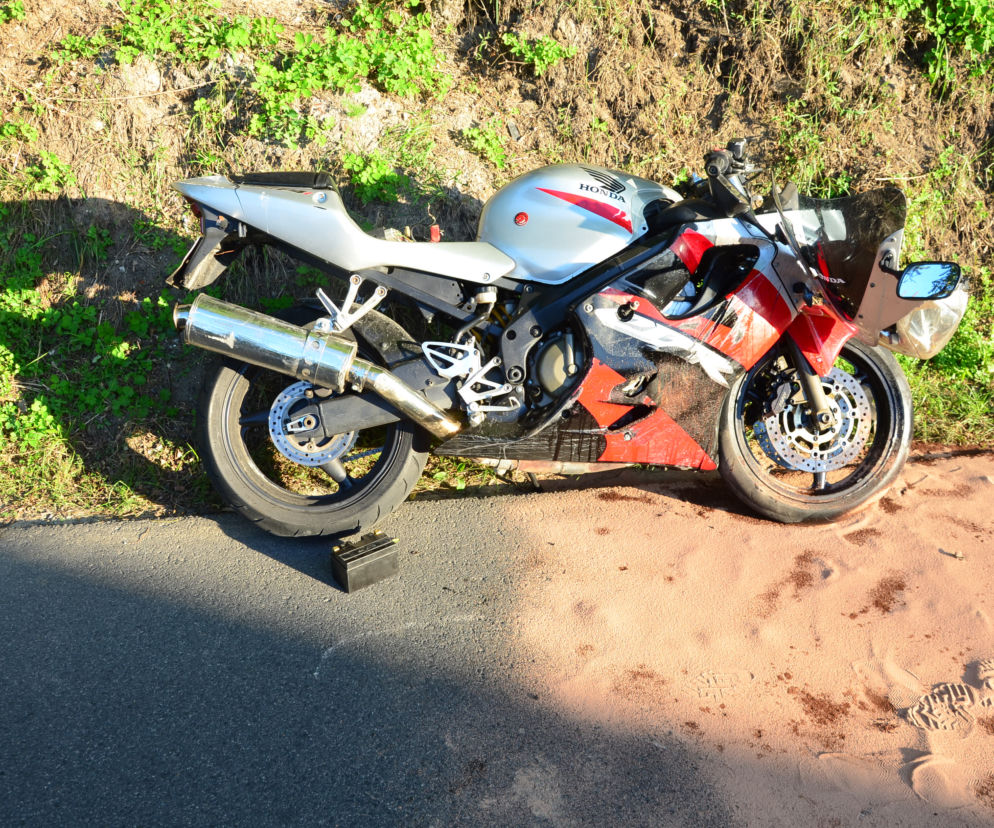 Wypadek motocyklisty w Olkuszu