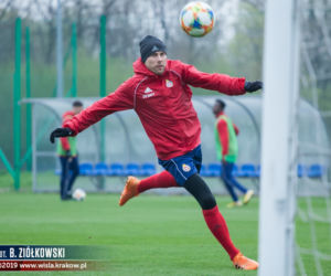 Wisła Kraków - Zagłębie Lubin - trening Wiślaków przed meczem